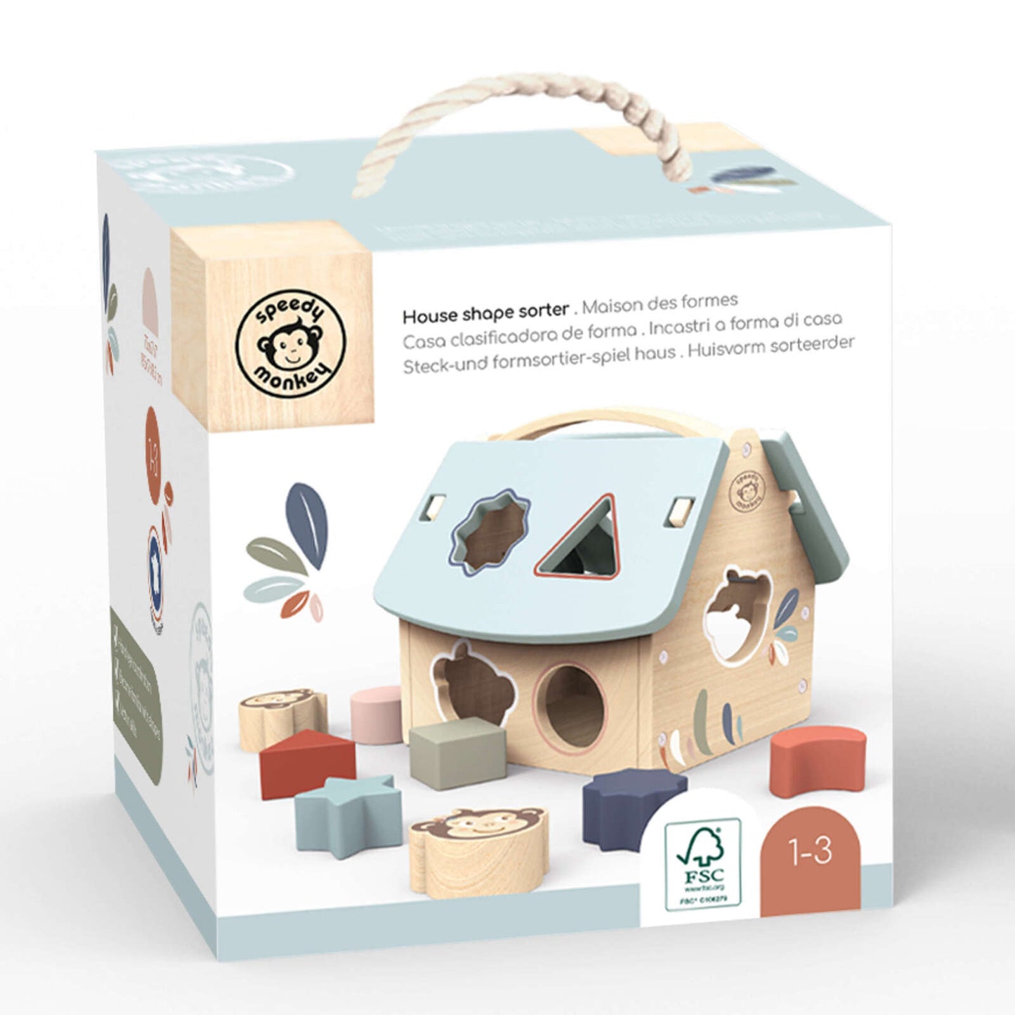 House Shape Sorter - Spotty Dot AU