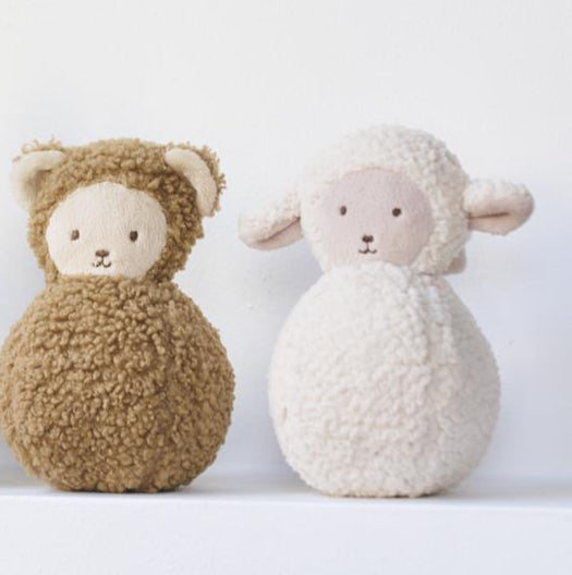 Jer Bear & Sophie Sheep Musical Rattle Bells Roly Poly Toy Spotty Dot
