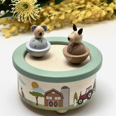 Kangaroo & Koala Wooden Musical Toy Spotty Dot Kids
