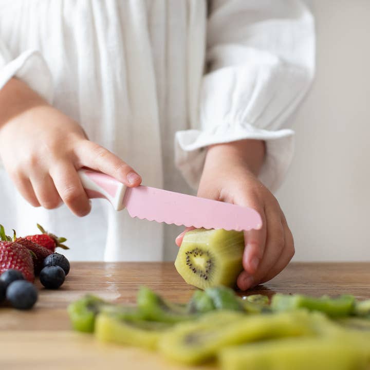 Blush Kiddikutter Child Safe Knives - Spotty Dot AU