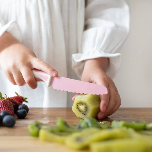 Blush Kiddikutter Child Safe Knives - Spotty Dot AU