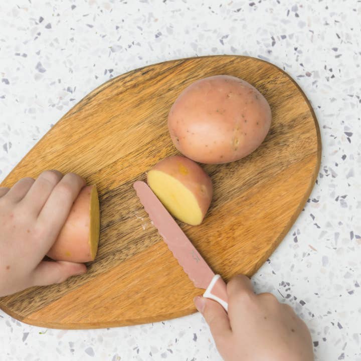 Dusky Rose Child Safe Knives - Spotty Dot AU