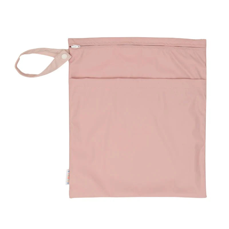Large Recycled Wet Bag Pink Spotty Dot Baby