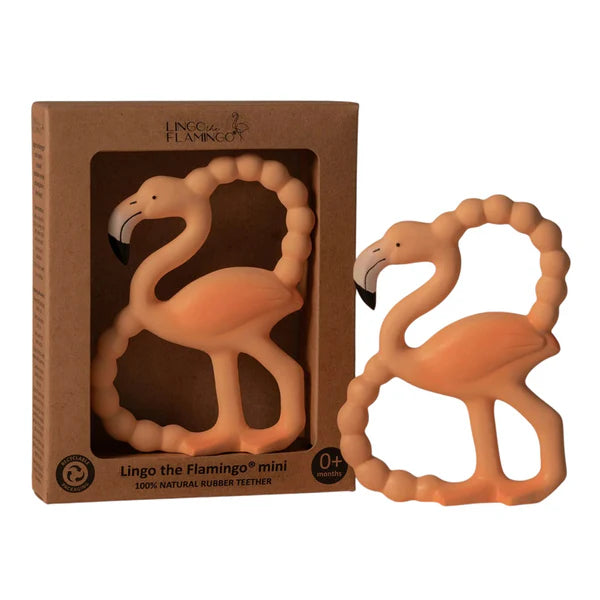 Lingo the Flamingo Baby Teether Spotty Dot Baby