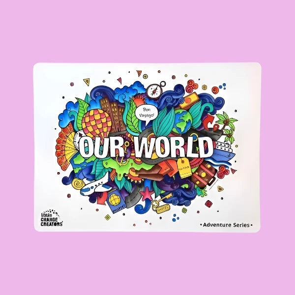 Little Change Creators Our World Silicone Colouring Mat Spotty Dot Toys