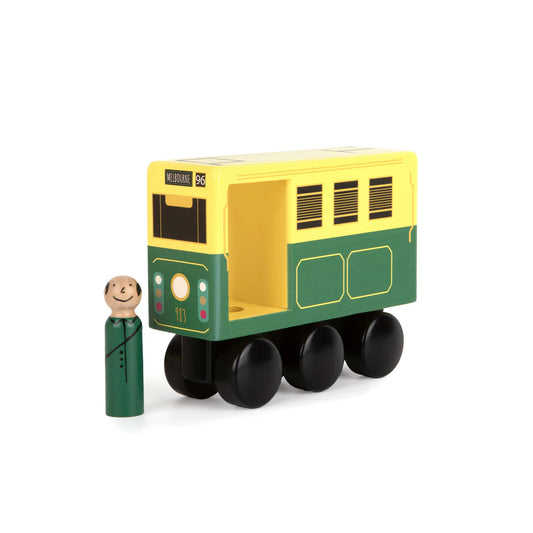 Melbourne Midi Wooden Tram Toy Spotty Dot Kids