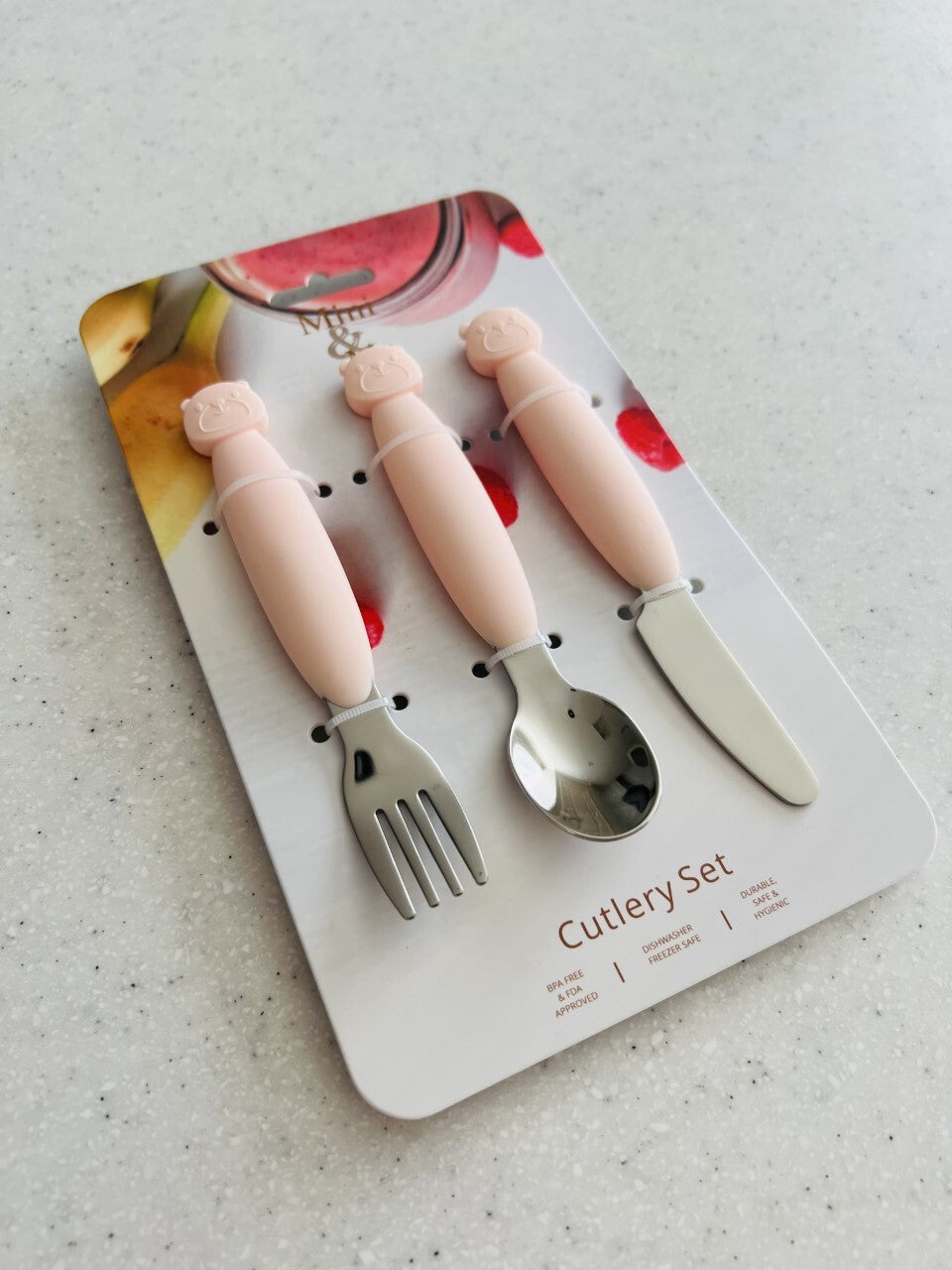 Metal Cutlery Set - Marshmellow - Spotty Dot