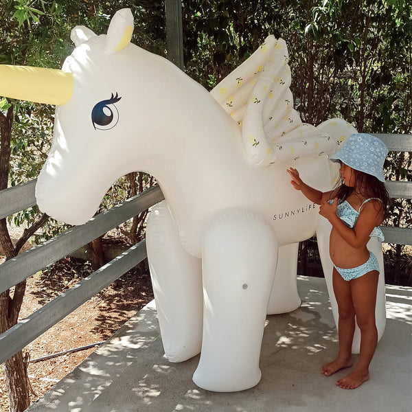 Mima the Unicorn Inflatable Giant Sprinkler - Lemon Lilac - Spotty Dot Toys