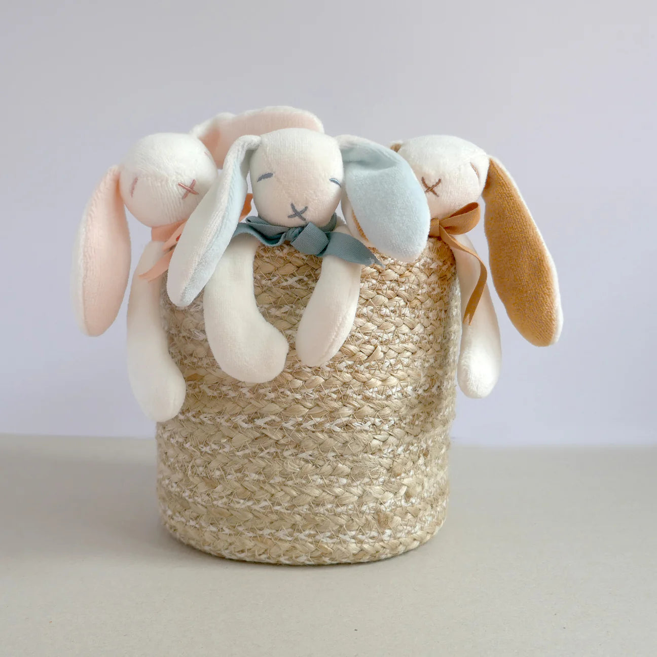 Mini 20cm Newborn Baby Organic Cotton Comforter Bunny Toys Spotty Dot