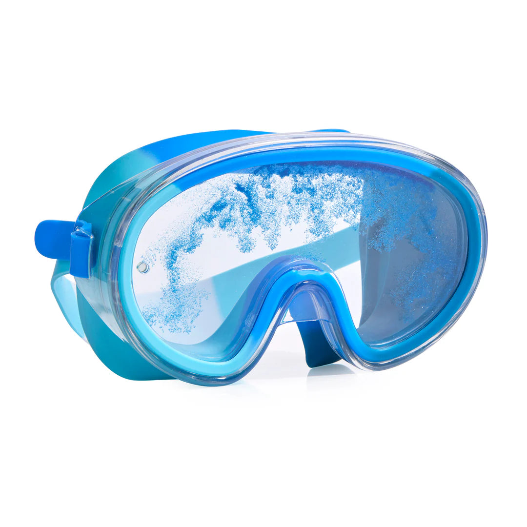 Molten Lava Volcano Blue Swim Mask Spotty Dot