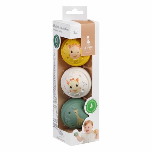 3 Musical Balls - Sophie la Girafe - Spotty Dot Baby