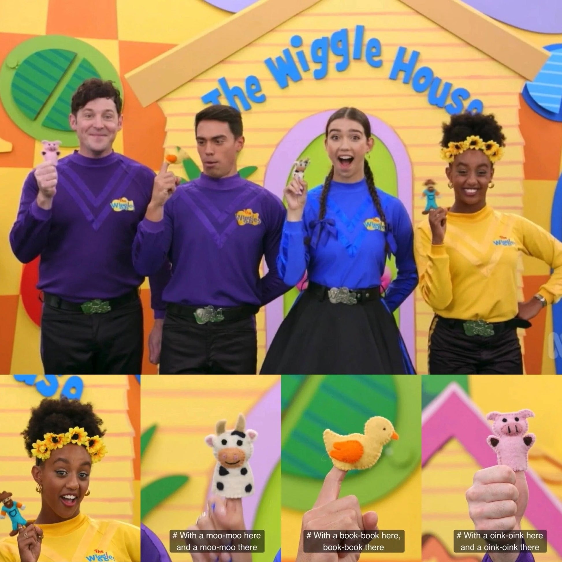 Old MacDonald Felt Finger Puppet Set The Wiggles Spotty Dot Toys