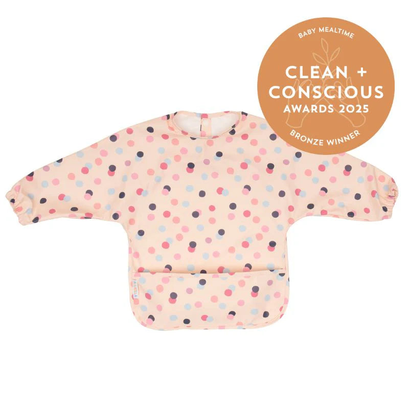 Recycled Long Sleeve Patterned Bibs - 3 designs - 6 Months +