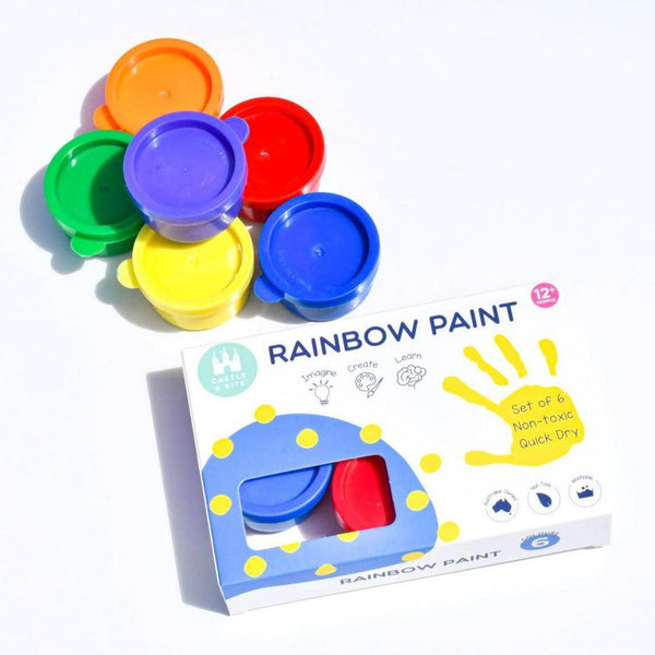 Rainbow Finger Paint - Spotty Dot Art