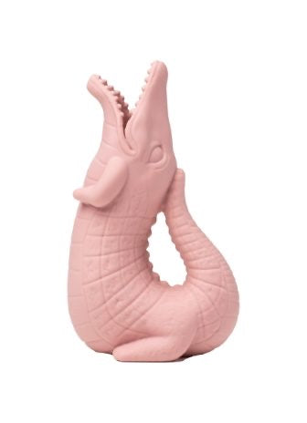 Scrunch Crocodile Jug Dusky Rose  - Spotty Dot Toy