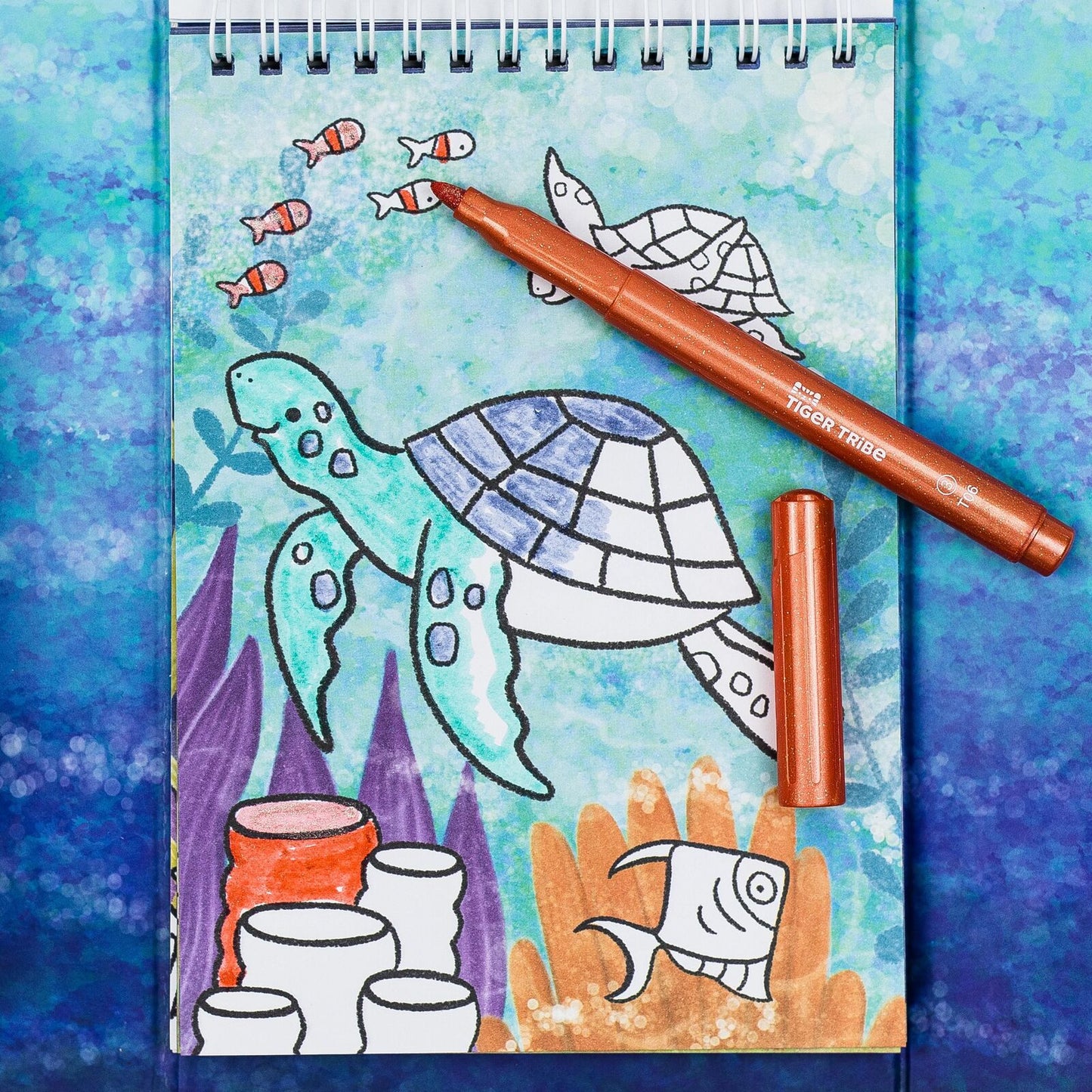 Shimmer Colouring Set - Sea Life - Spotty Dot Toys