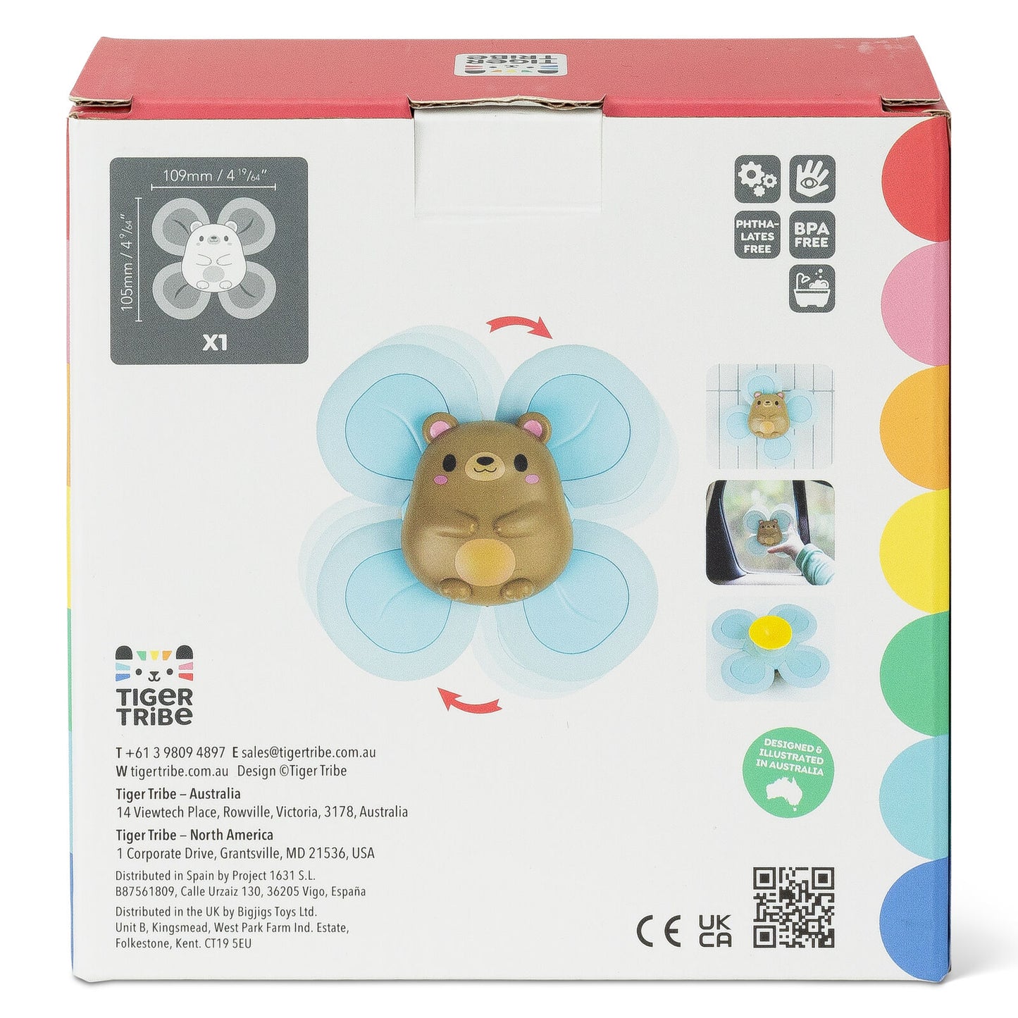 Sensory Spinner Bear Spotty Dot Toys