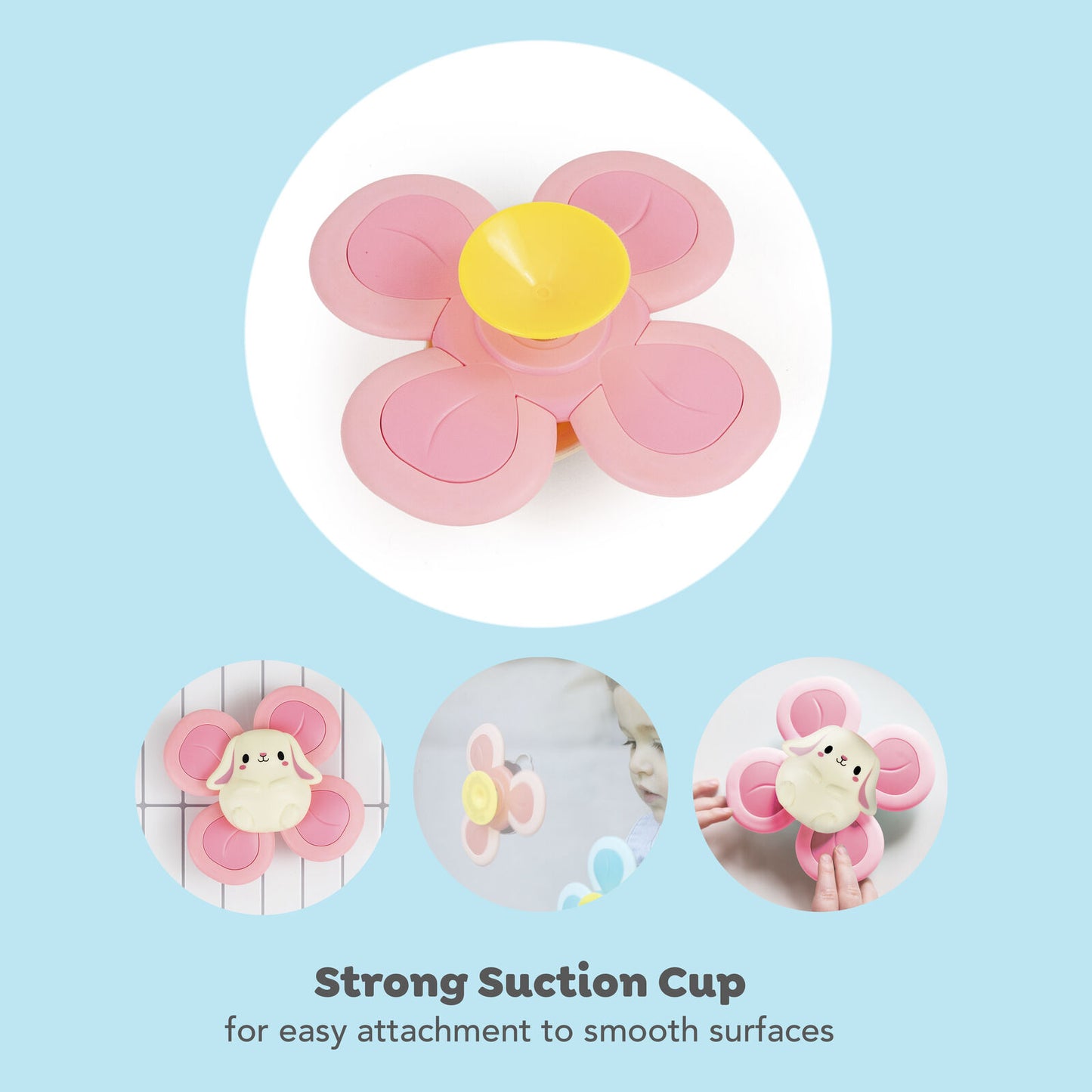 Sensory Spinner Bunny Spotty Dot Toys
