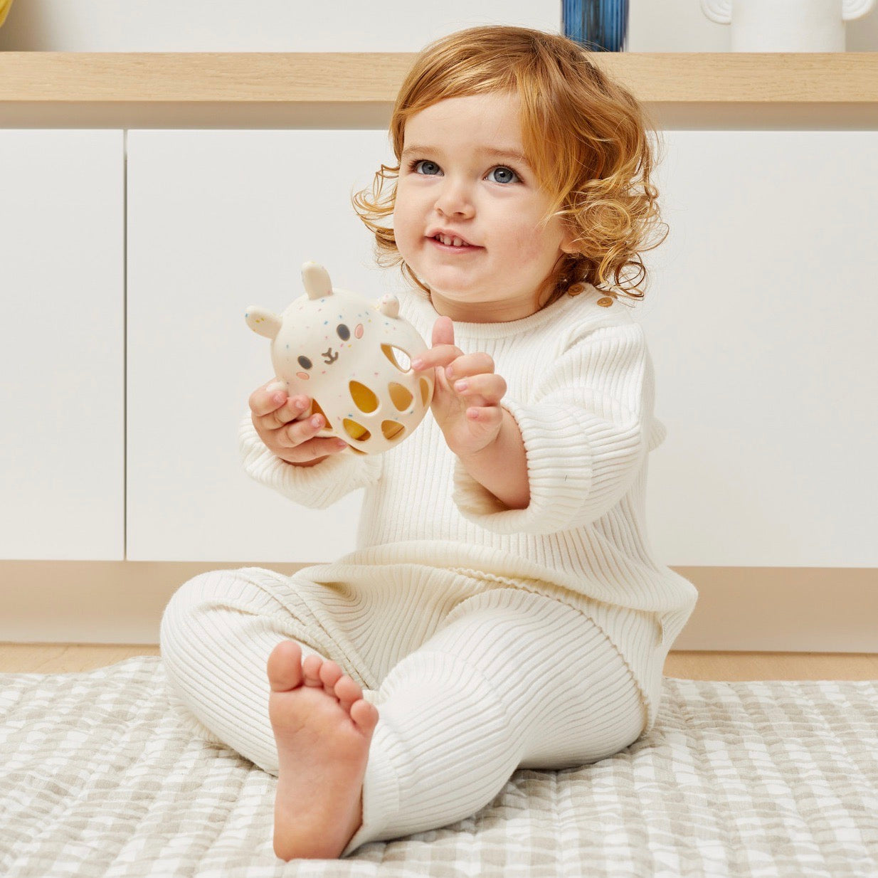 Silicone Rattle Bunny | Spotty Dot AU