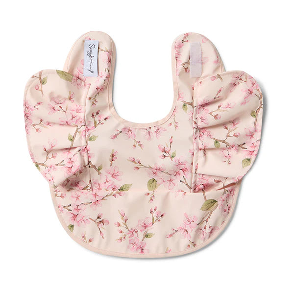 Snuggle Bib Frill Cherry Blossom Spotty Dot Baby