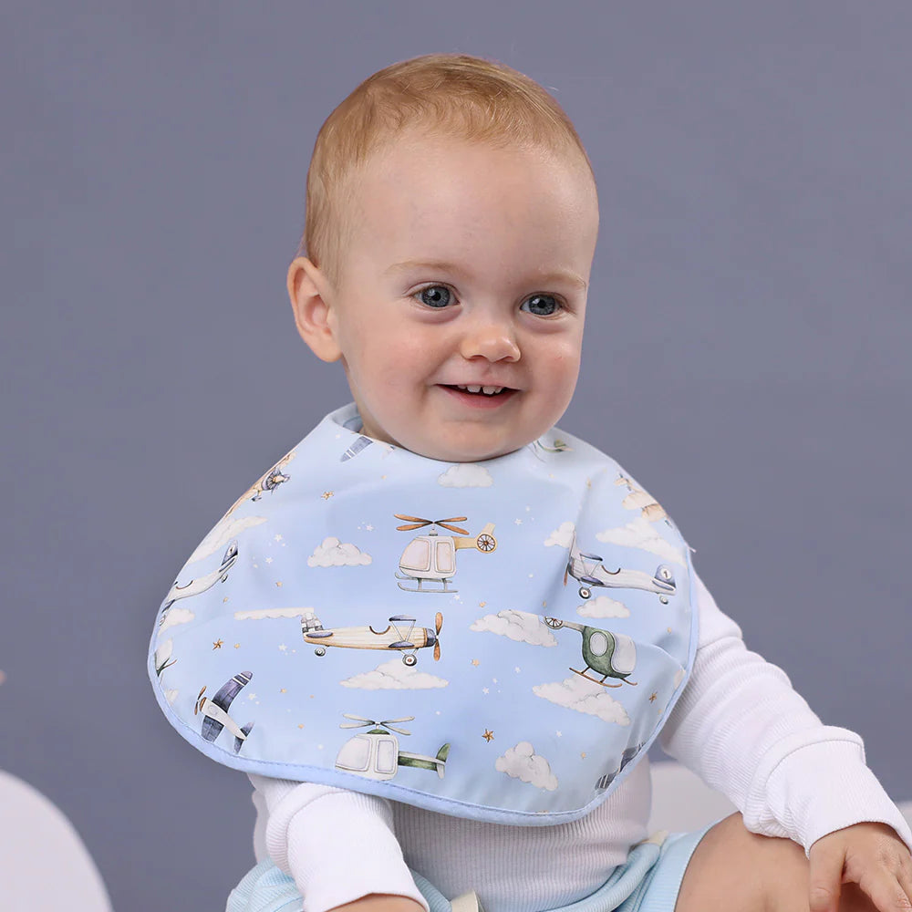 Snuggle Bib Taking Flight Spotty Dot Baby