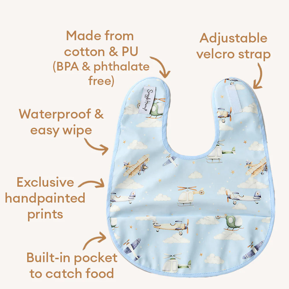 Snuggle Bib Taking Flight Spotty Dot Baby