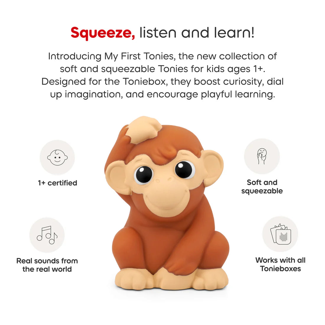 Soft Tonies Jungle Set Monkey Spotty Dot Toys