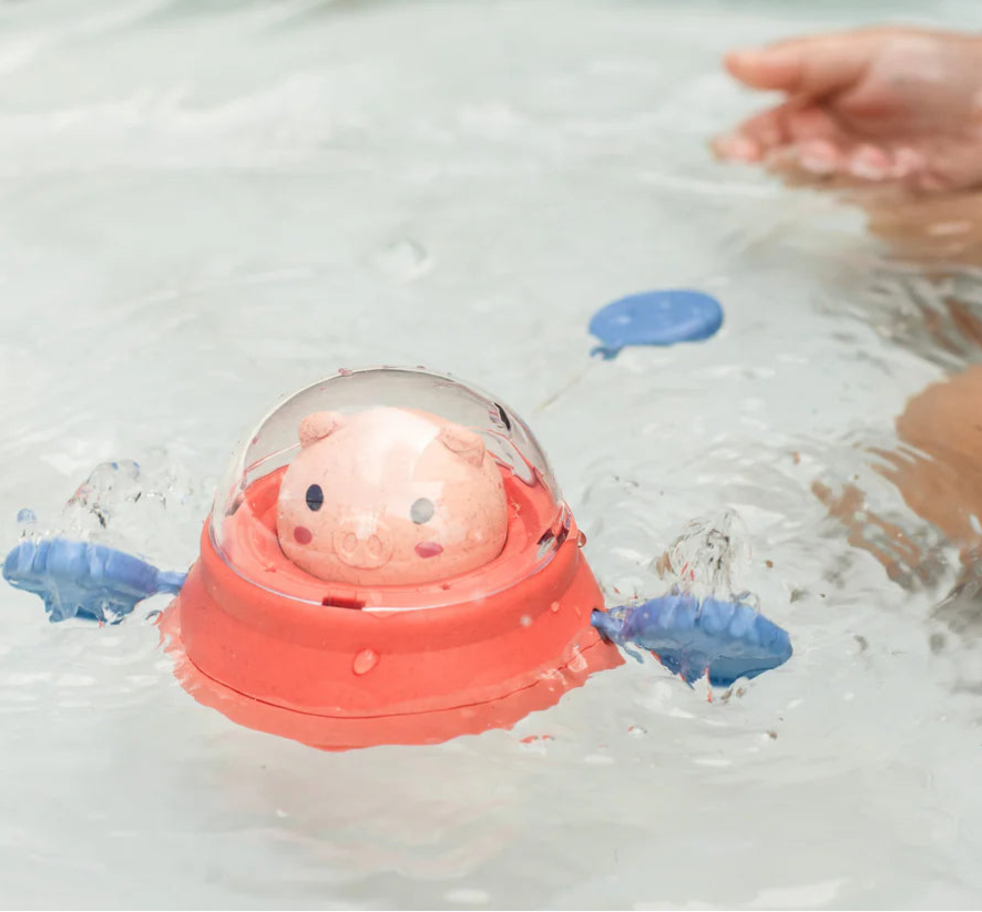 Space Piggy Water Play Bath Toy Spotty Dot Kids