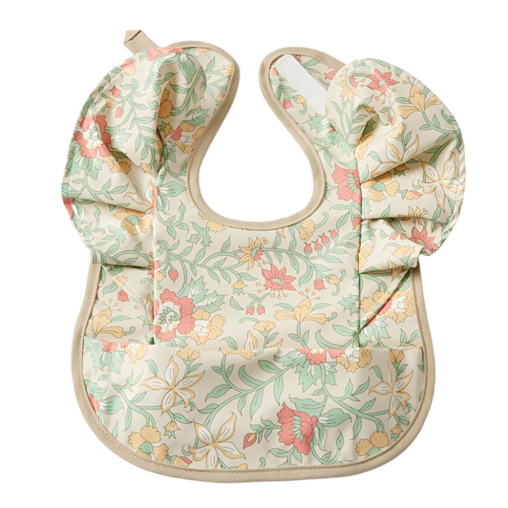 Spring Garden Frilled Bib Spotty Dot Baby