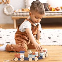 Load image into Gallery viewer, Wooden Stacking Train - Spotty Dot Toys
