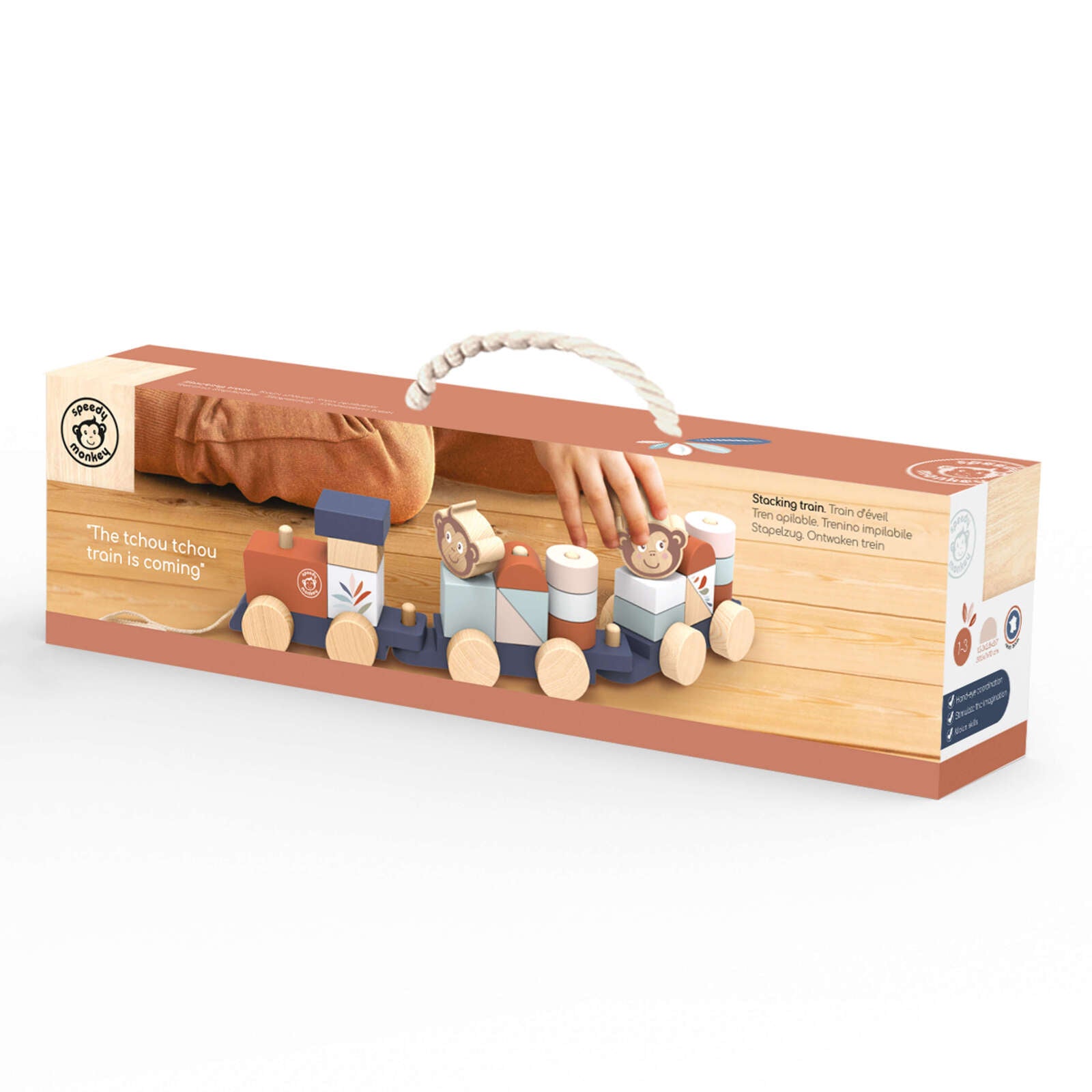 Wooden Stacking Train - Spotty Dot Toys