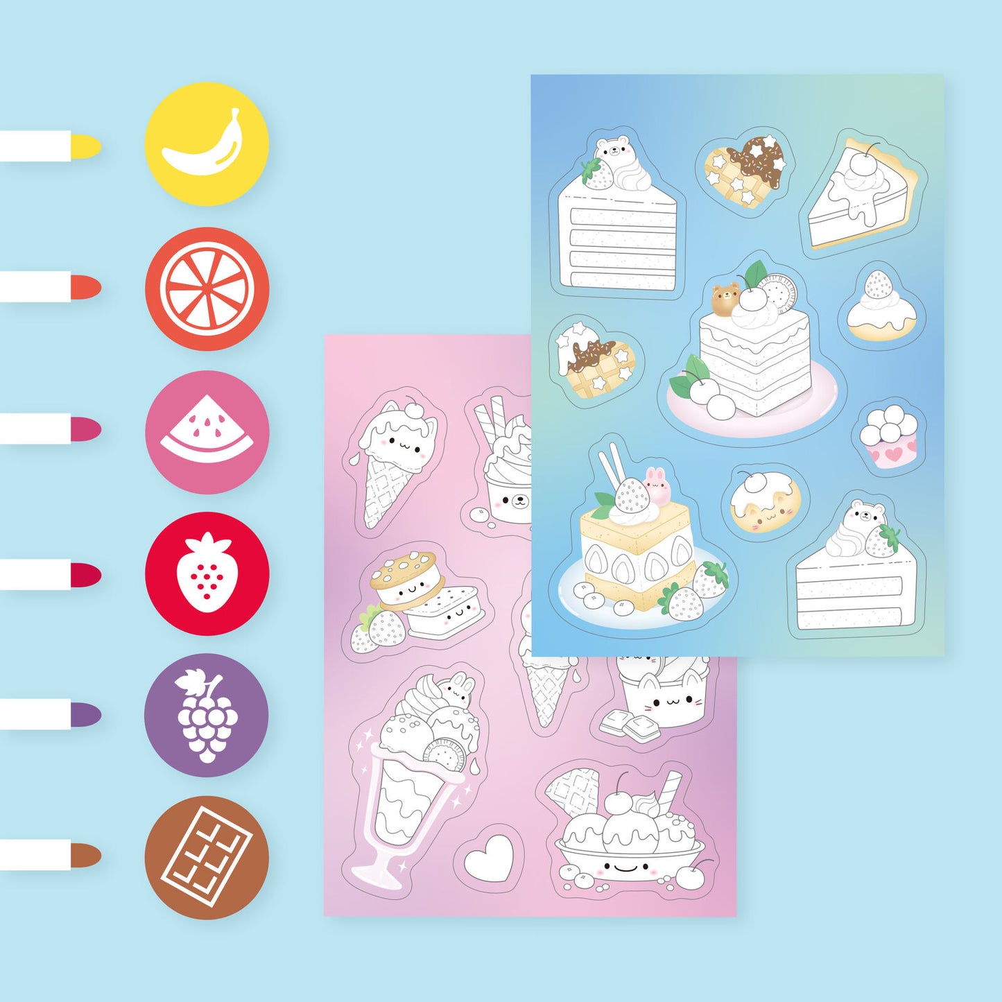 Stacks of Stickers Dreamy Desserts Spotty Dot Toys