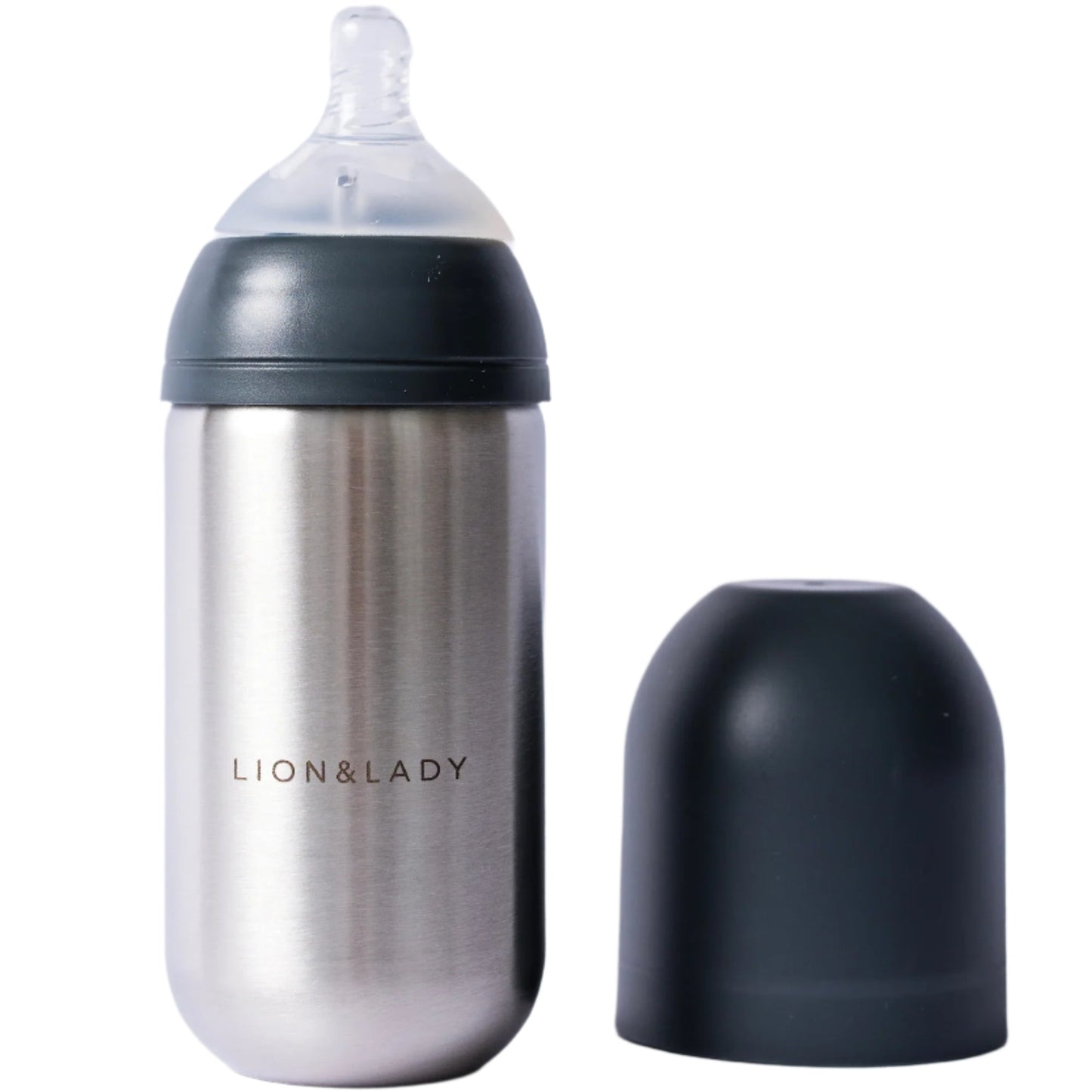 Stainless Steel Baby Bottle French Navy Spotty Dot Child