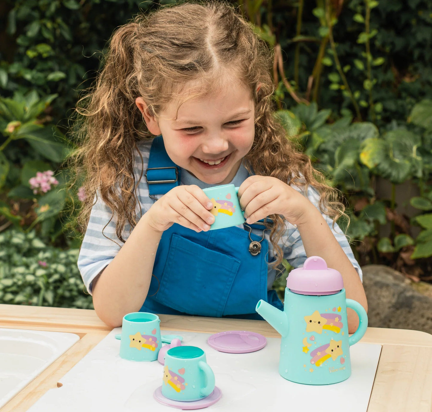 Starlight Party Silicone Kids Tea Set Spotty Dot Toys