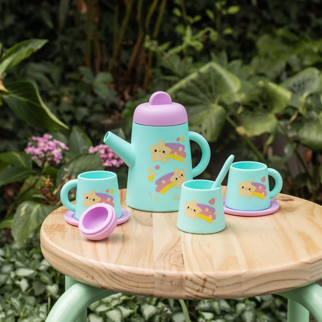 Starlight Party Silicone Kids Tea Set Spotty Dot Toys