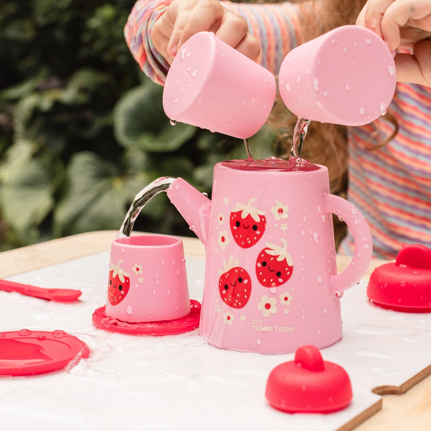 Strawberry Patch Silicone Tea Set Spotty Dot Toys