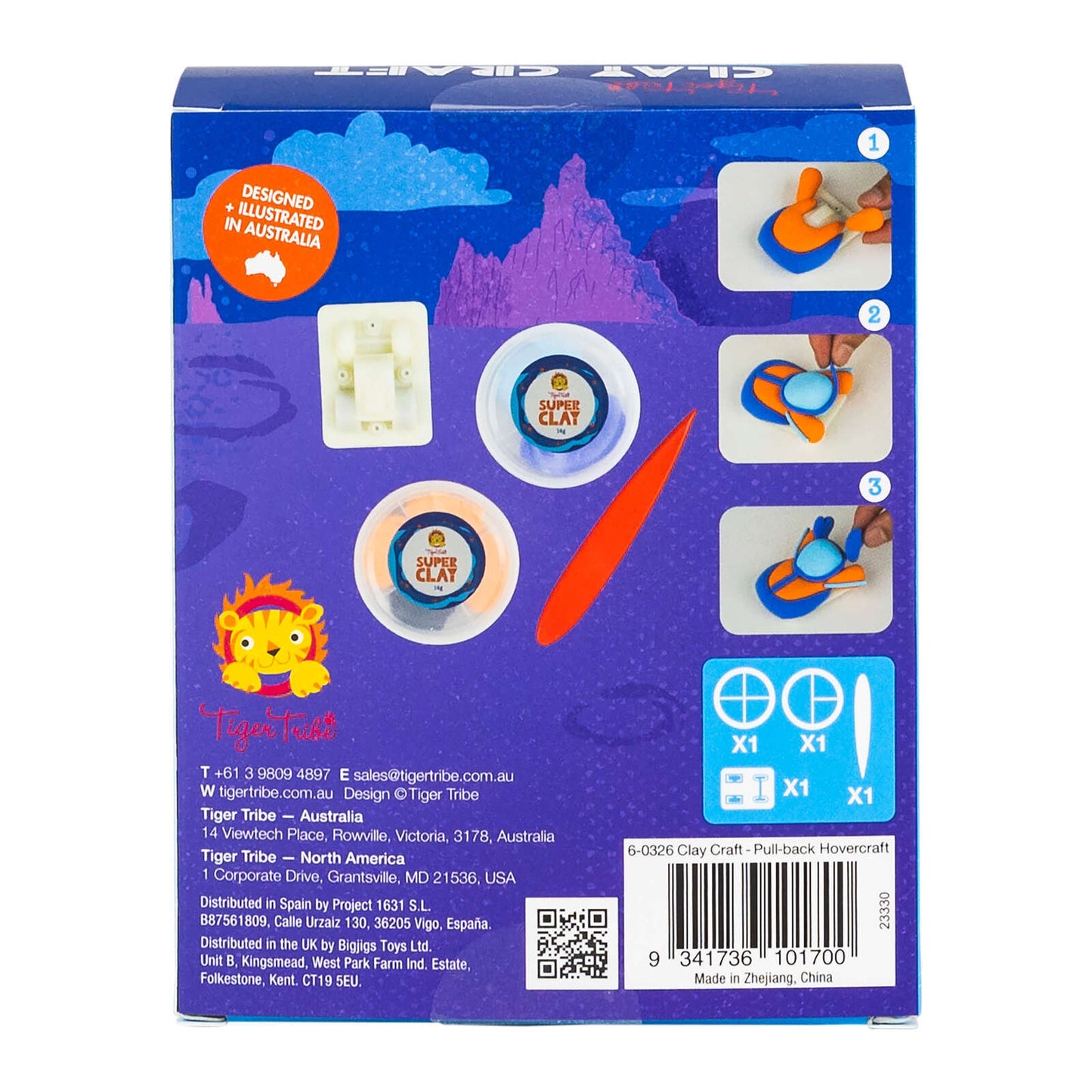 Tiger Tribe Clay Craft Hovercraft - Spotty Dot Toys