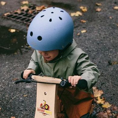 Kinderfeets Kids Helmet Slate Blue - Spotty Dot Toys