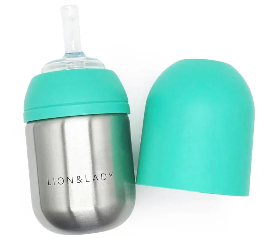 Toddler Straw Cup Mint Spotty Dot Baby
