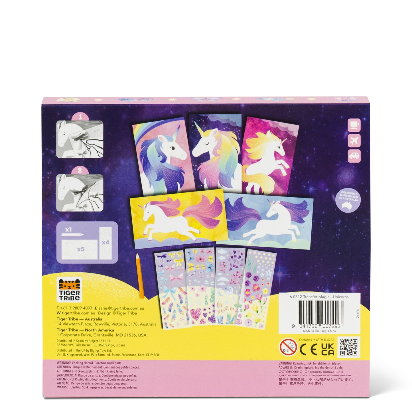 Transfer Magic Unicorns Spotty Dot