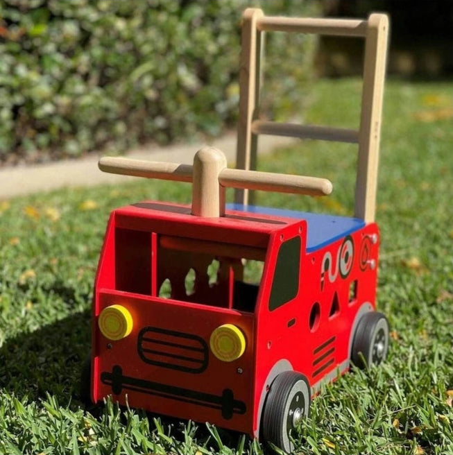 Walk and Ride Firetruck Engine Shape Sorter Spotty Dot Toys