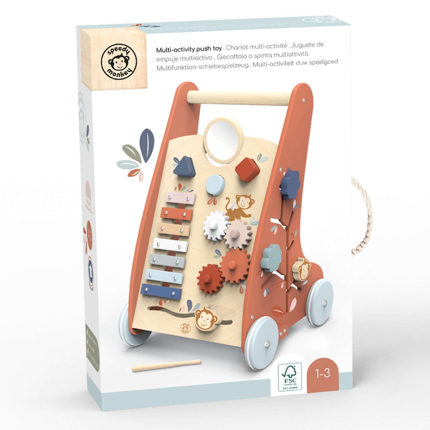 Multi Activity Push Toy - Spotty Dot AU