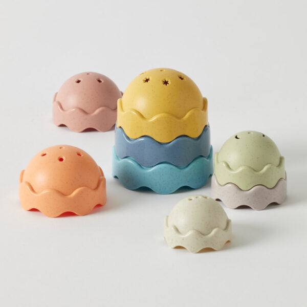 Wave Shape Stacker Toy Spotty Dot Kids