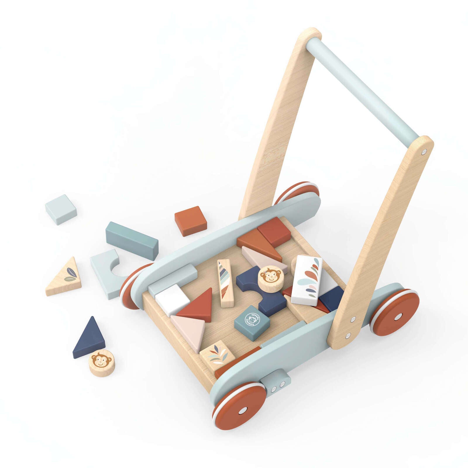 Wooden Block Walker - Spotty Dot AU