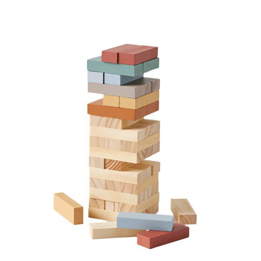 Wooden Topple Tower Toy Spotty Dot