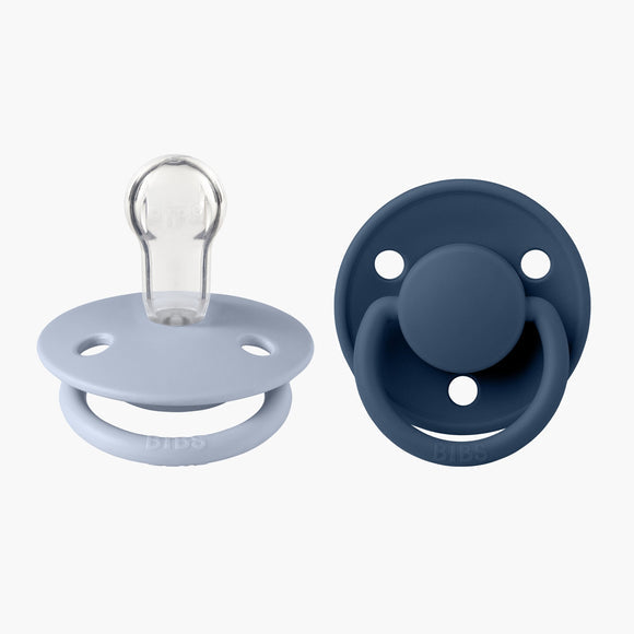 BIBS De Lux - Blue/Steel Blue - Spotty Dot Baby
