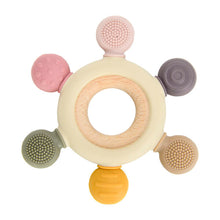 Load image into Gallery viewer, Sensory Pink Silicone Teether - Spotty Dot AU
