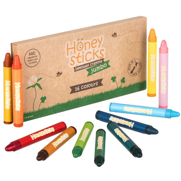 Honeysticks Jumbo Beeswax Crayons - Spotty Dot AU