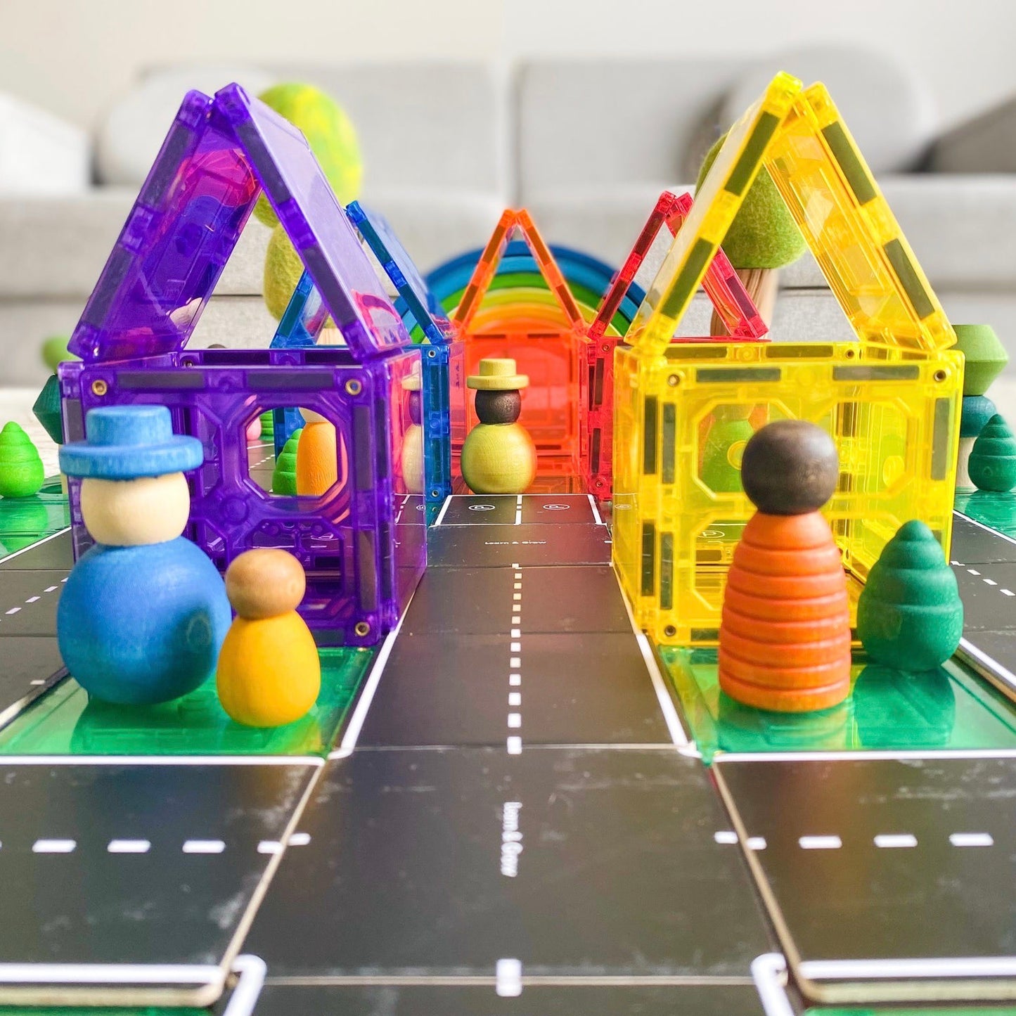 Magnetic Tile Topper Road Pack - Spotty Dot AU