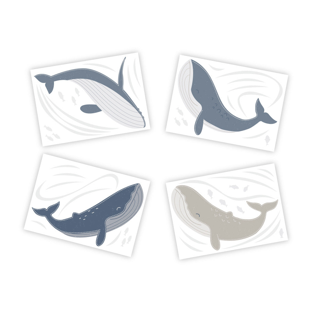 Oceania Whales Wall Decal Set - Spotty Dot AU